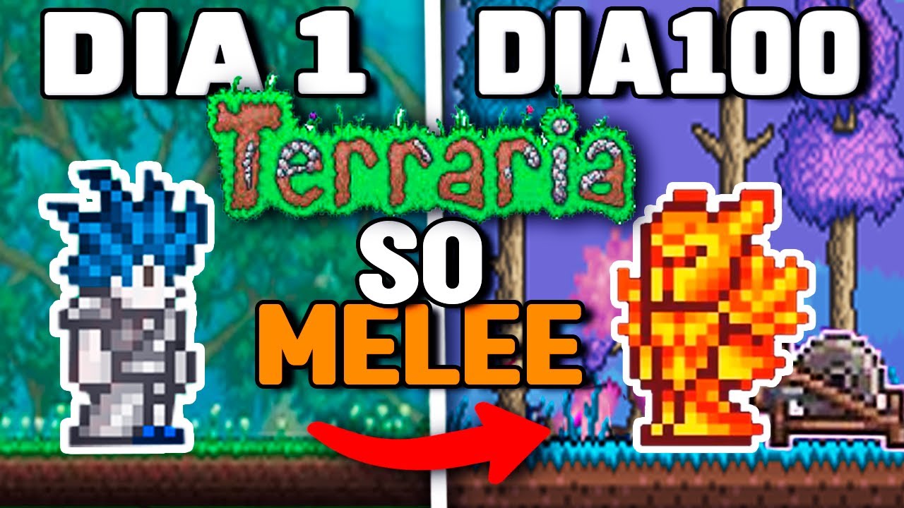 PASSEI 100 DIAS NO TERRARIA APENAS DE STANDS (MASTER MODE) 