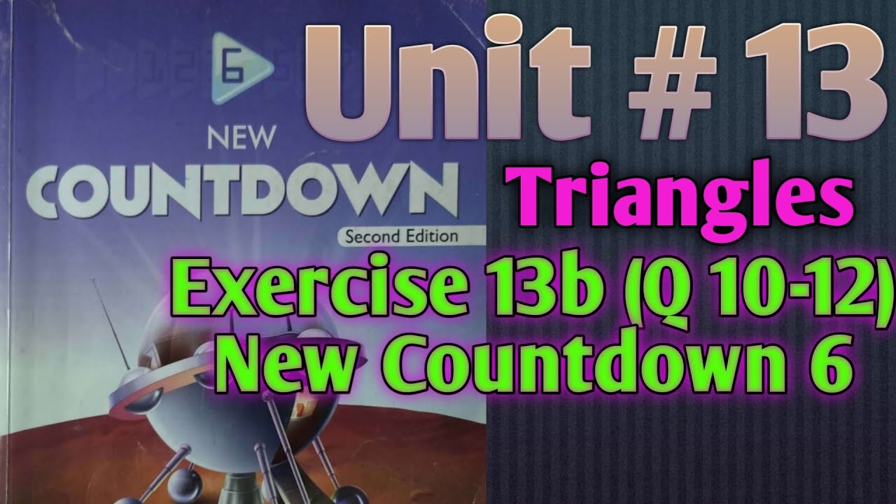 Countdown 6 Exercise 13b Question 1012 Oxford new countdown 6