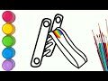 How to draw a children's slide playground | Easy drawing for children | Easy drawing step by step