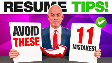 RESUME MISTAKES! (TOP 11 Mistakes to AVOID on your RESUME or CV!) *** RESUME COVER LETTER! ***