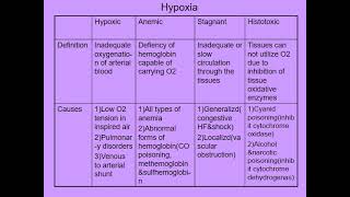 Physiology 2 - Hypoxia and cyanosis