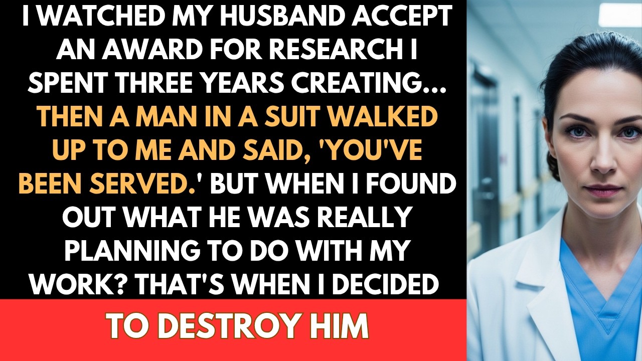 At a Medical Awards Gala, My Surgeon Husband Stole My Research and Served Divorce Papers—I Ended...