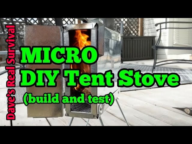113. DIY MICRO Hot Tent Stove - Build / Test. $30. - YouTube