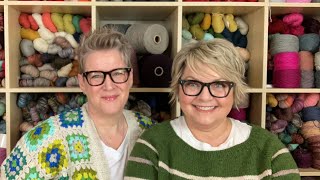 Planning Our Summer Knits and the Coolest Granny Square Cardigan!  Grocery Girls Knit Episode 203