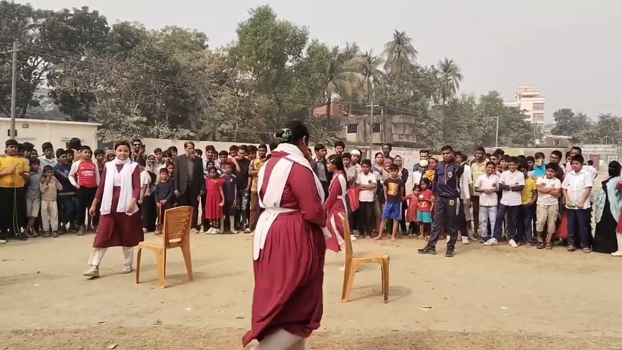 চেয়ার সিটিং খেলা। অনেক মজার খেলা। শুভাঢ্যা উচ্চ বিদ্যালয়। কেরানীগঞ্জ। 