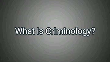 Criminology introduction