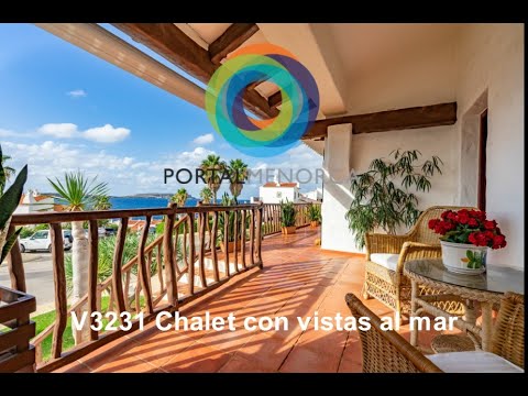 Villa à vendre avec une vue fantastique sur la mer à Playas de Fornells.