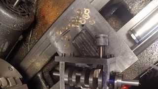 Building a model steam engine: Installing Steam Engine Piston Washers Part 1