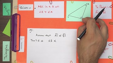 Class 9 | Chapter 7 | Theorem 7.7 In a triangle, side opposite to greater angle is longer | NCERT
