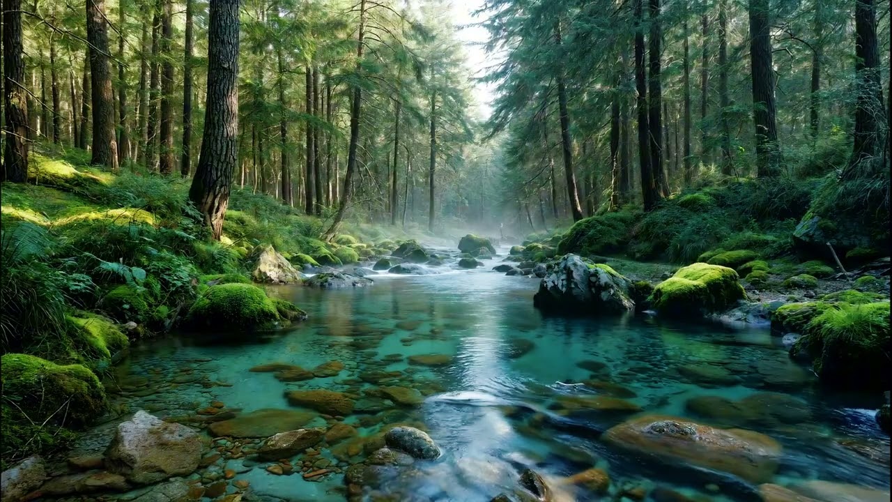 Immersive Forest Stream Sounds | Nature Relaxation, BirdSong, Stress Relief