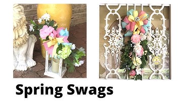 Spring Front Door Swag | Spring Lantern Bow | How to
