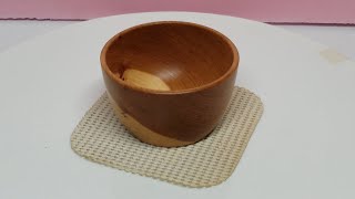 Woodturning: Hickory Bowl ... Warps Not Wanted!