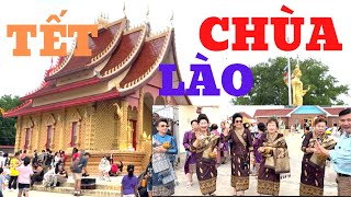 NGÀY TẾT LÀO TẠI CHÙA LÀO Ở MỸ RẤT ĐÔNG NGƯỜI