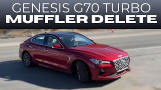 2020 Genesis G70 2.0L Turbo W Muffler Delete