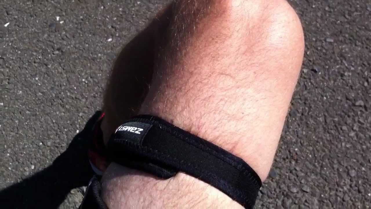 Knee strap for running with IT band syndrome 