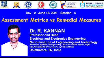 Dr. N. K. Sakthivel | Dr. S. Subasree | FDP on OBE and Accreditation Processes | Session 5 |
