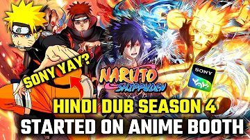 😍Naruto Shippuden Season 4 Hindi Dub Started On Anime Booth!! Naruto Shippuden in Hindi Sony Yay??