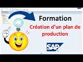 Cration dun plan de production