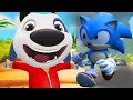 Who is the best? Sonic BOOM Dash-Endless Running vs HANK(Talking Tom Hero Dash - Run Game)#Teremok