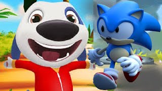 Who is the best? Sonic BOOM Dash-Endless Running vs HANK(Talking Tom Hero Dash - Run Game)#Teremok screenshot 1