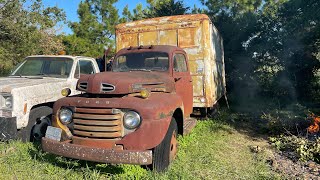 Will it run after 45 years 1948 ford f-5 ice truck Will This Forgotten Gmc Wrecker Run After 45 Years