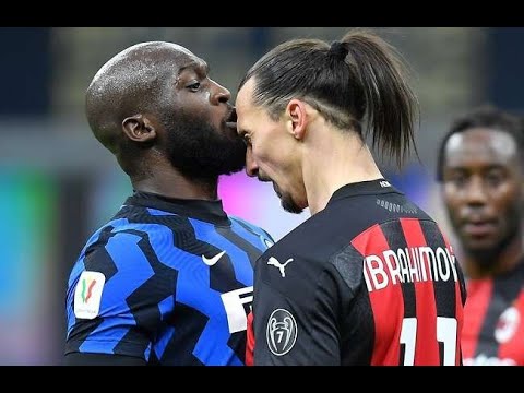 Ibrahimovic vs Lukaku FIGHT Coppa Italia (The words between the 2 players)
