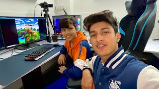 First time Playing game with piyush on pc 😍