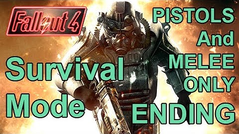 FALLOUT 4 (Survival Mode) PISTOLS / MELEE ONLY! – The Nuclear Option – Railroad Ending / Final