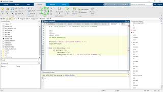 Prime numbers on Matlab,  برنامه اعداد اول در متلب
