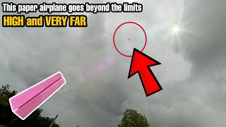 paper plane beyond limits! fly 50 meters - how to make an origami paper airplane fly very far