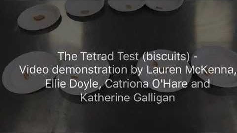 The Tetrad test- video demonstration