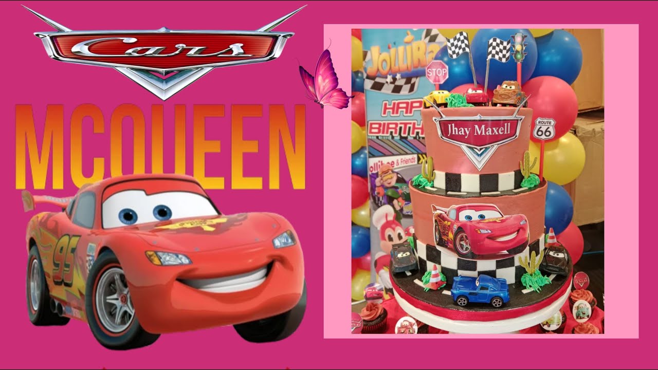 MCQUEEN THEMED CAKE DESIGN /TEACHER J KITCHEN