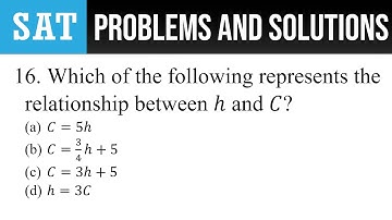 16. Which of the following represents the relationship between h and C?