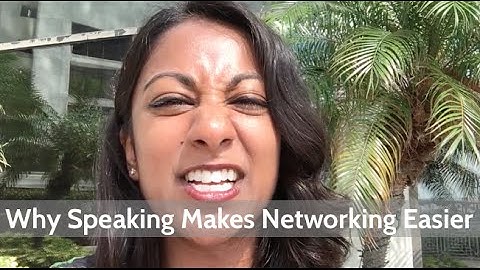 Why Public Speaking Makes Networking Easier | Poornima Vijayashanker