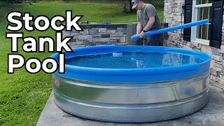 How I get my Stock Tank Pool Ready for Summer