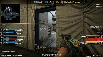 MIBR VS NIP FACEIT 2018 LONDON MAJOR MAP1 CACHE