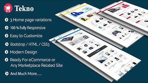 Tekno- Ecommerce HTML Template | Themeforest Website Templates and Themes