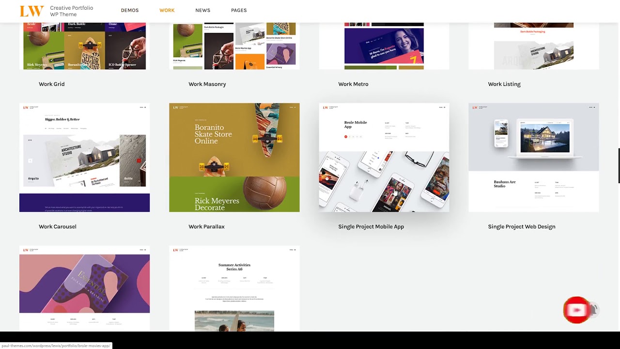 Lewis - Creative Portfolio WordPress Theme web design agency theme ...