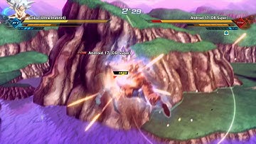 Real Ultra Instinct Goku vs Android 17 DB Super 4K60 Extra Pack 2 DRAGON BALL XENOVERSE 2