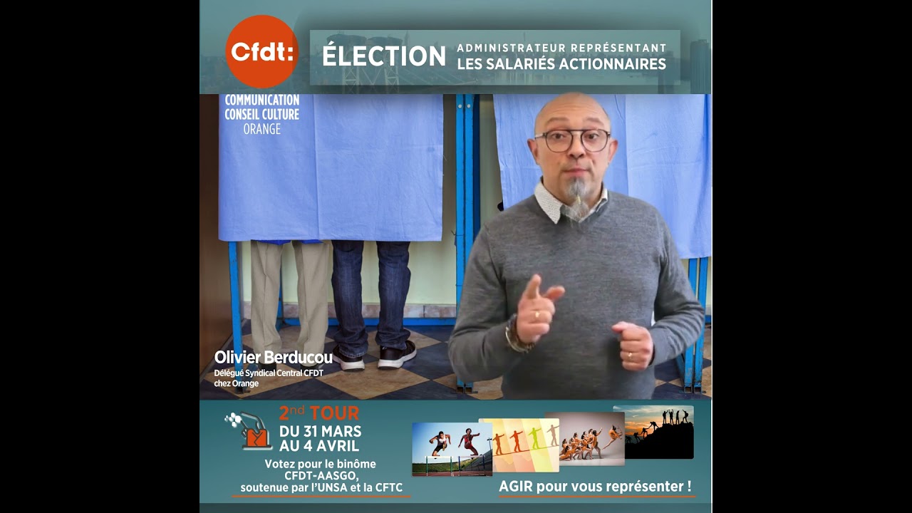🗳Du 31 mars au 4 avril, votez CFDT AASGO, votez pour l’éthique et le respect ! #actionnaires #cfdt