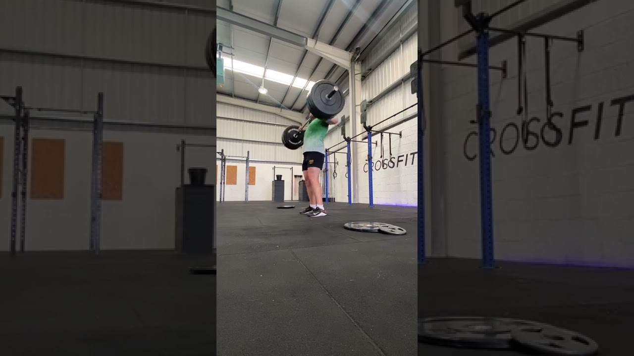 Barbell complex - power clean, hang squat clean, front squat. - YouTube