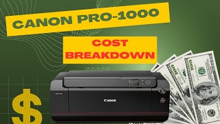 Canon Pro1000  Worth the Investment?