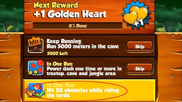 Banana Kong Hit 20 obstacles while riding the turtle (In One Run)