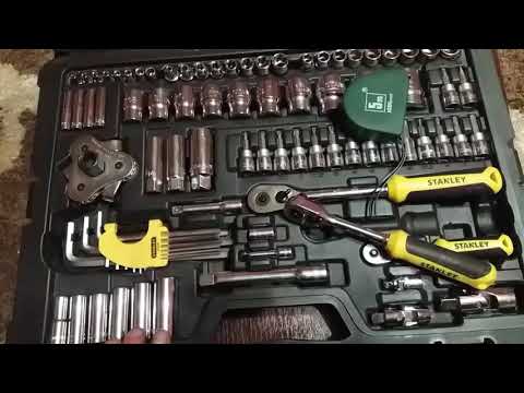 Обзор.Инструмент STANLEY 125 PCS .Ручной инструмент.Ключи.