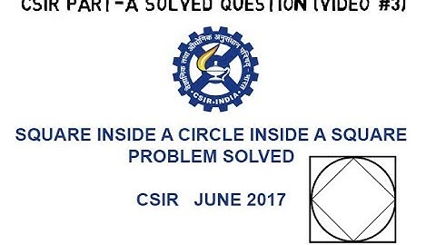 CSIR PART A SOLVED PROBLEMS Video #3
