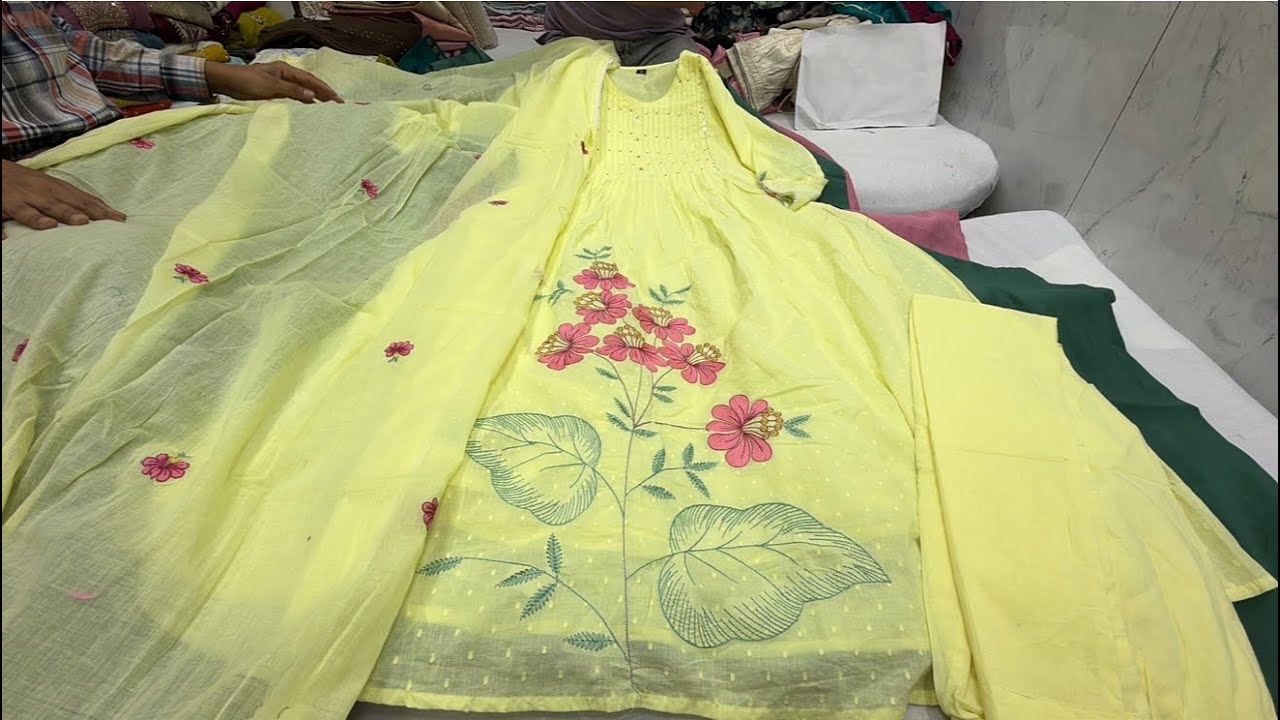 Chickpet Bangalore wholesale designer kurti sets ||Single piece courier available