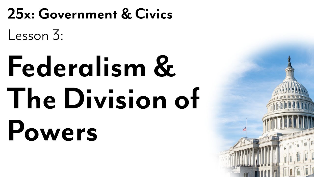 Federalism & The Division of Powers (Lesson 3) - YouTube