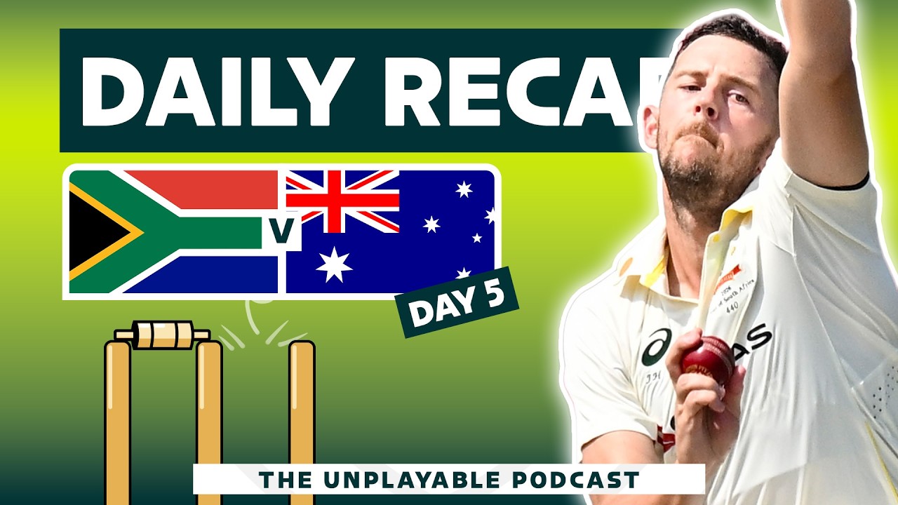 Durban Day 5: Hazlewood's best seals first Test | Unplayable Podcast