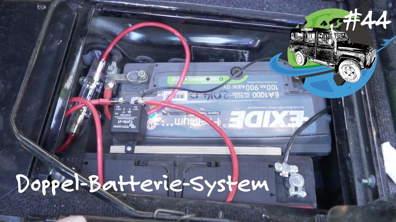 Doppelbatterie-System Einbau im Land Rover Defender 
