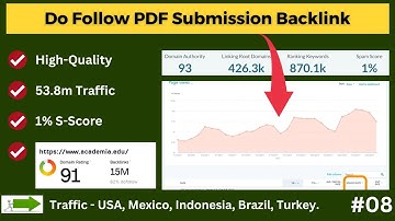 91+ DR Do Follow PDF Submission Backlink | How to Create PDF Backlink 2024